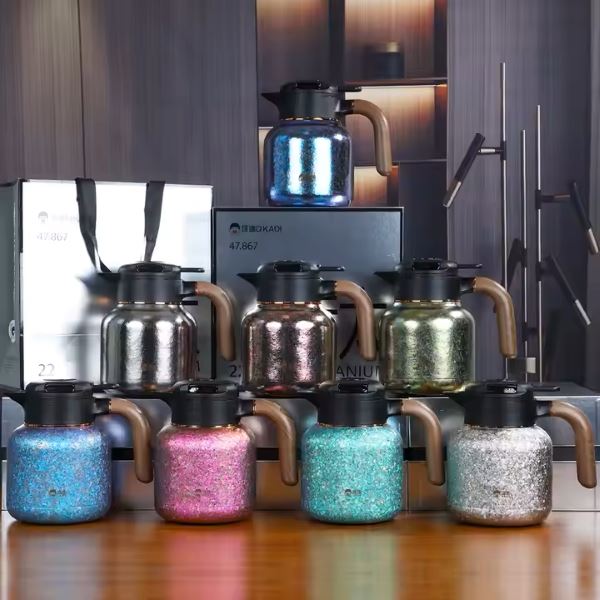 Thermal Coffee Tea Pot Titanium With Handle