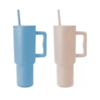 460 ml ruostumattomasta teräksestä valmistettu tyhjiöpullo oljella